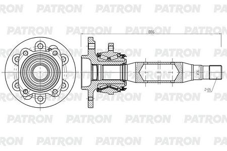PDS0563 Полуось