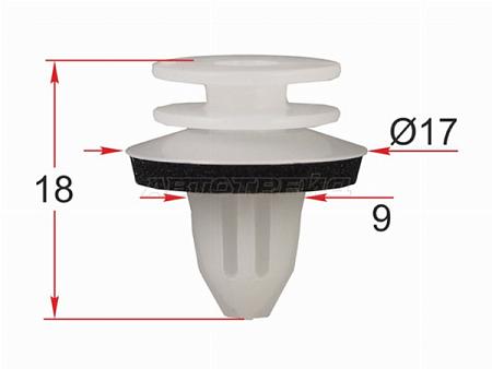 Клипса обшивки двери MERCEDES/VAG (1 шт.)