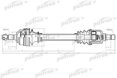 PDS0282 Полуось