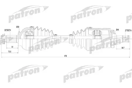 PDS4620 Полуось