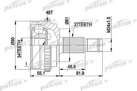 ШРУС PCV1222