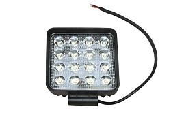 Фара светодиодная квадрат, рассеив. свет, 16 диодов,48W,(110х55х140)12/24V AE48S-16LED-55PC
