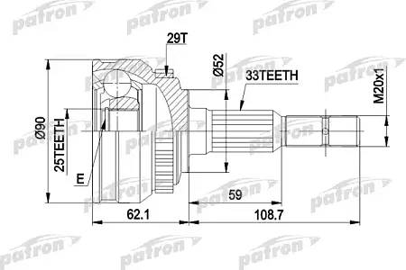 ШРУС PCV1051