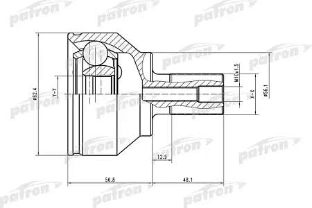 ШРУС наружный PCV1563