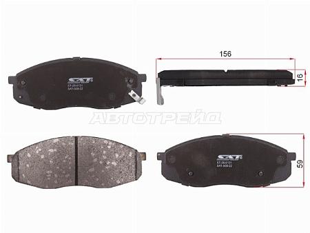 Колодки тормозные (Спереди) Changan CS55 17-24