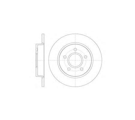 Диск тромозной Focus II  C-max  S40  V50 684600