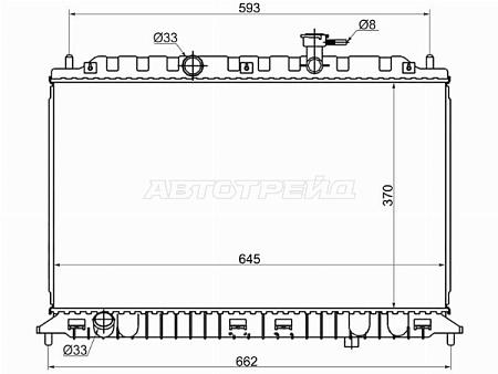 Радиатор Kia Rio 05-11