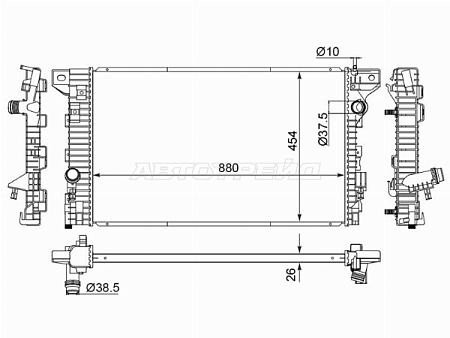 Радиатор Ford F150 14-20