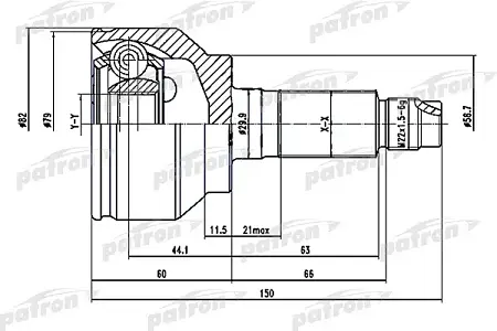 ШРУС PCV1529