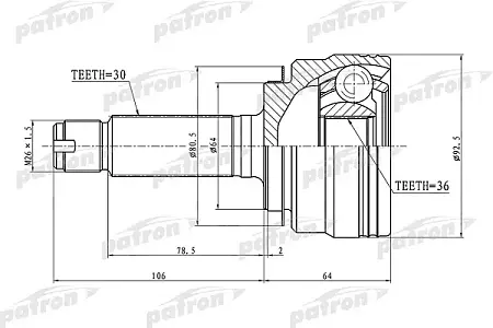 ШРУС PCV1289