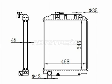 Радиатор Toyota Dyna 99-11 / ToyoAce 99-02