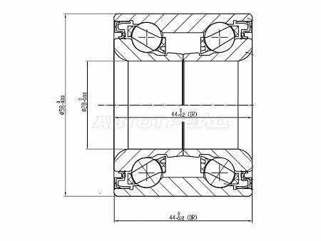 Подшипник задней ступицы SUZUKI SWIFT 2WD