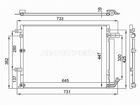 Радиатор кондиционера Jeep Cherokee 13-21
