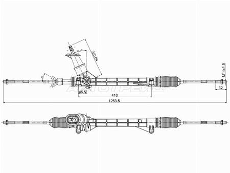 Рейка рулевая VW POLO 10- LHD