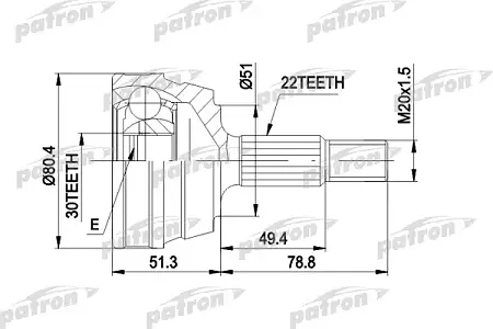 ШРУС PCV1004