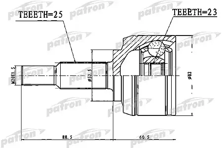 ШРУС PCV1767