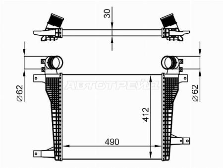 Интеркулер CHEVROLET CAPTIVA/OPEL ANTARA 2,2D 11-
