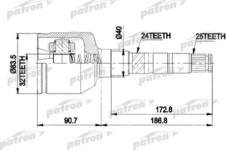 ШРУС PCV9537
