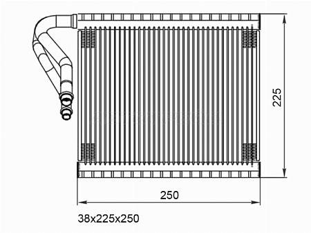Испаритель кондиционера NISSAN X-TRAIL 13-22