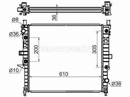 Радиатор Mercedes-Benz M-Class 97-05