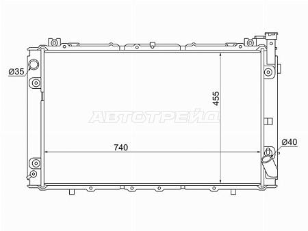 Радиатор Nissan Patrol 87-97