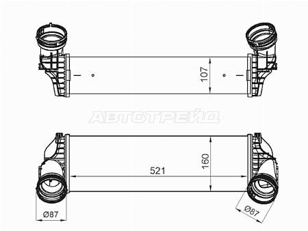 Интеркулер BMW X5/X6 E70/E71 07-