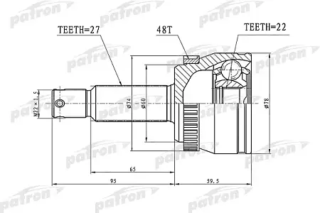 ШРУС PCV1018