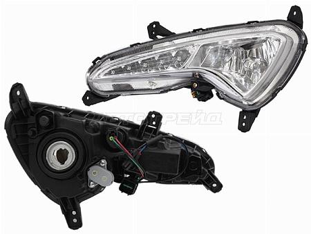 Фара противотуманная (Слева/ ДХО) Hyundai Solaris 14-17