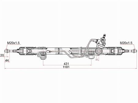 Рейка рулевая Toyota Land Cruiser 02-07 LHD