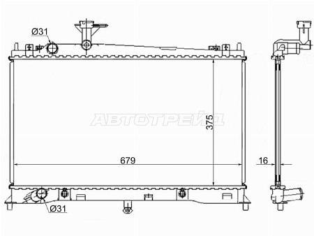 Радиатор Mazda 6 02-08 / Atenza 02-07
