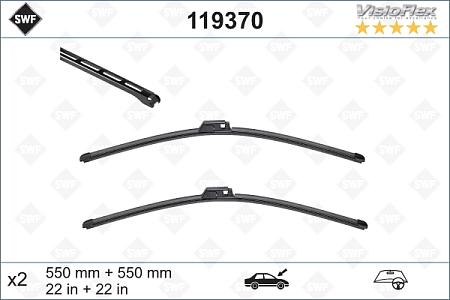 Щётки с/о 550/550мм Visiolflex 119 370