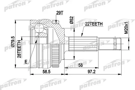 ШРУС PCV1116