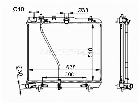 Радиатор Toyota Hiace 13-20