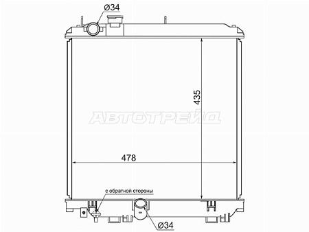 Радиатор Toyota Dyna 99-11 / ToyoAce 99-16