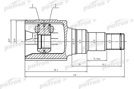 ШРУС PCV1572