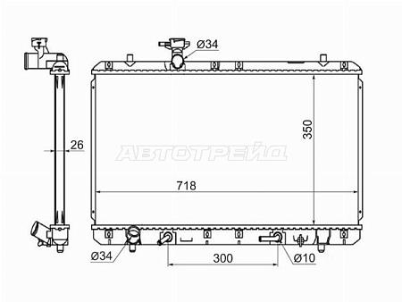 Радиатор Suzuki Aerio 01-07
