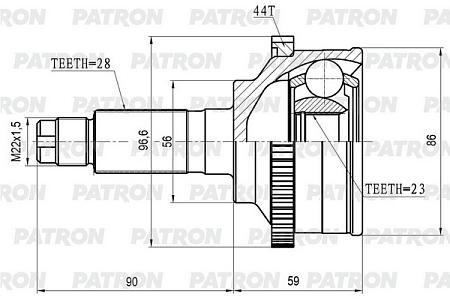 ШРУС PCV3850