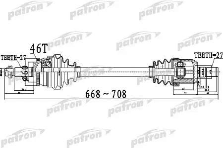 PDS0498 Полуось