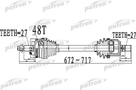 PDS0507 Полуось