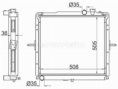 Радиатор Kia Bongo 04-19