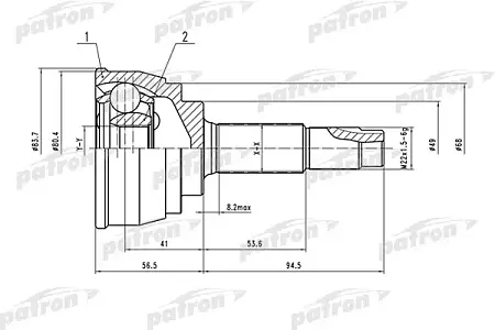 ШРУС PCV1535