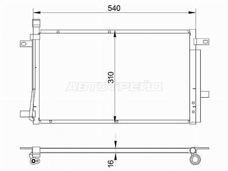 Радиатор кондиционера LADA Priora 07-18