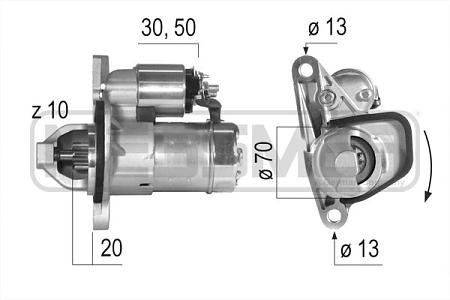Стартер NISSAN JUKE/QASHQAI/RENAULT 1.0кВт 220579