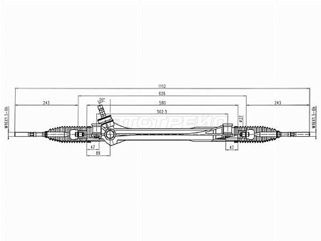 Рейка рулевая Toyota RAV4 ACA3#/ASA3#/GSA3# LHD