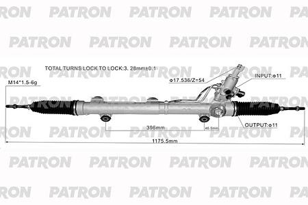 PSG1057 Рейка рулевая