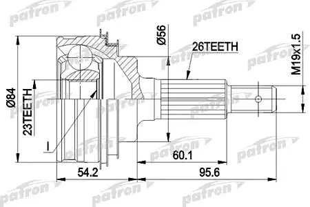 ШРУС PCV1030