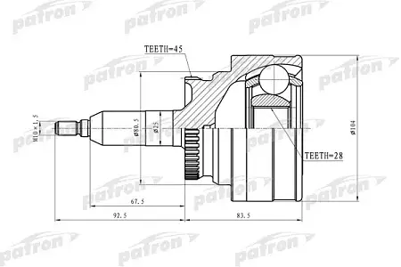 ШРУС PCV8748