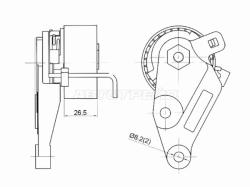 Ролик ремня ГРМ натяжной FORD FOCUS/FUSION/MAZDA DEMIO/2 1,25/1,4/1,6