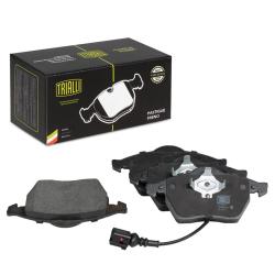 TRIALLI PF 4161 Колодки тормозные дисковые передние для автомобилей Skoda Octavia (96-) / VW Bora (98-) / Audi A3 (96-) в комплекте с датчиком