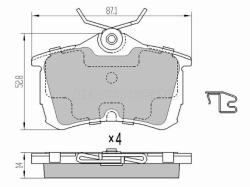 Колодки тормозные (Сзади) Honda Accord 97-11